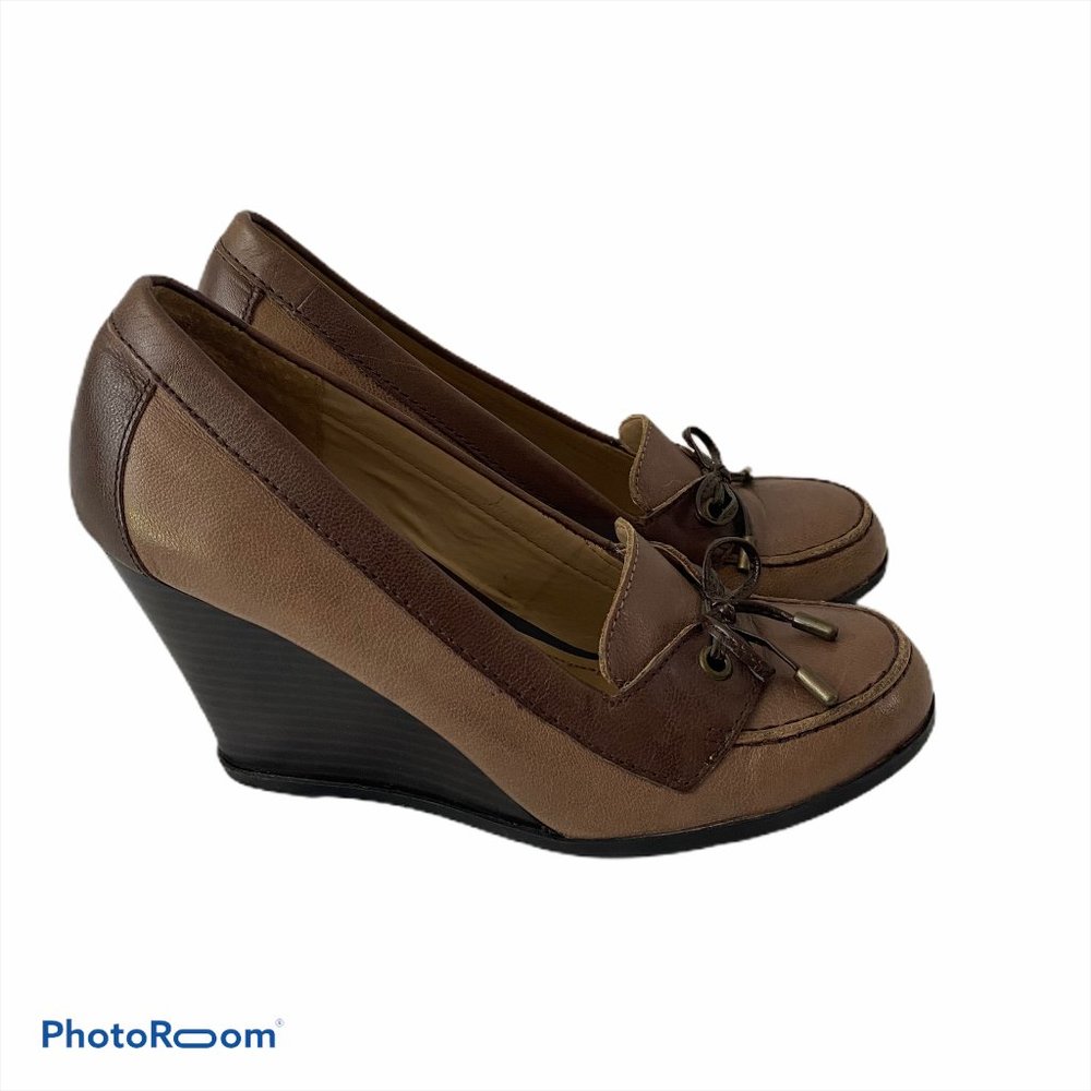 🔴 Liz & Co Wedge Heel Loafers 8M